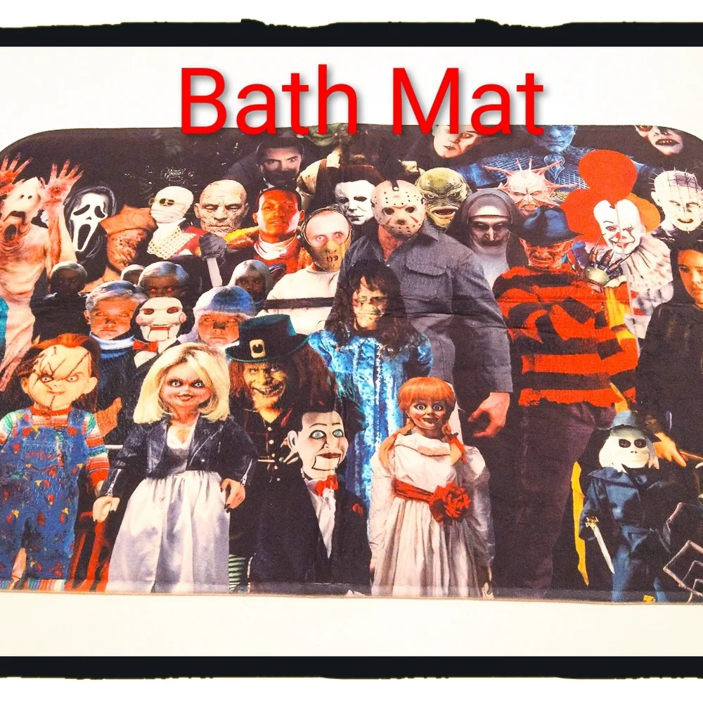 ☠️ Horror Movie Characters ☠️ 4-pc Bathroom Set  * NWOT *